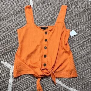 Sanctuary orange crop top sz S